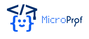 MicroProf Logo - matematika és algoritmus